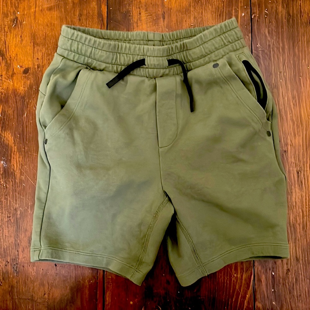 Boys olive green jersey shorts